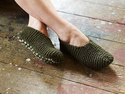 Knitting Fun with Thrummed Slippers
