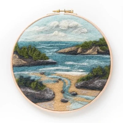 Painting with Wool: Coastal Waters Landscape