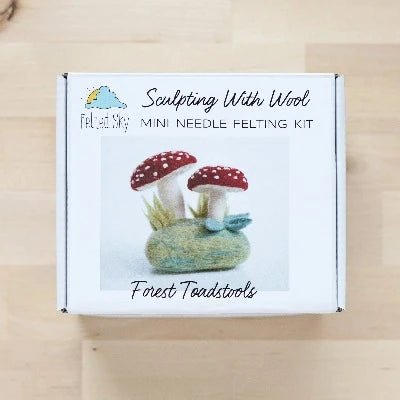 Beginner Sculpting with Wool: Forest Toadstools