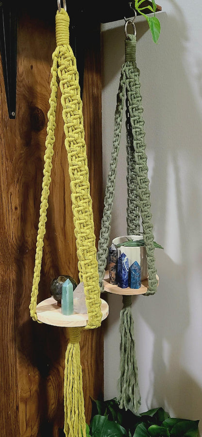 Mini Macramé Hanging Table