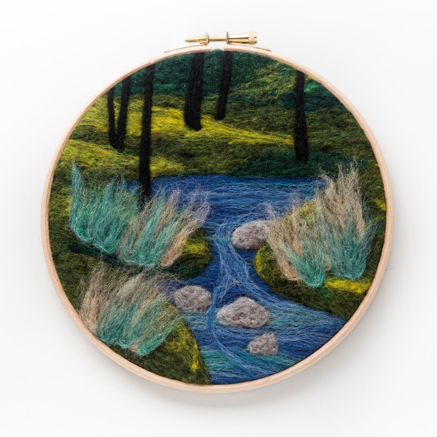 Painting with Wool: Woodland Stream